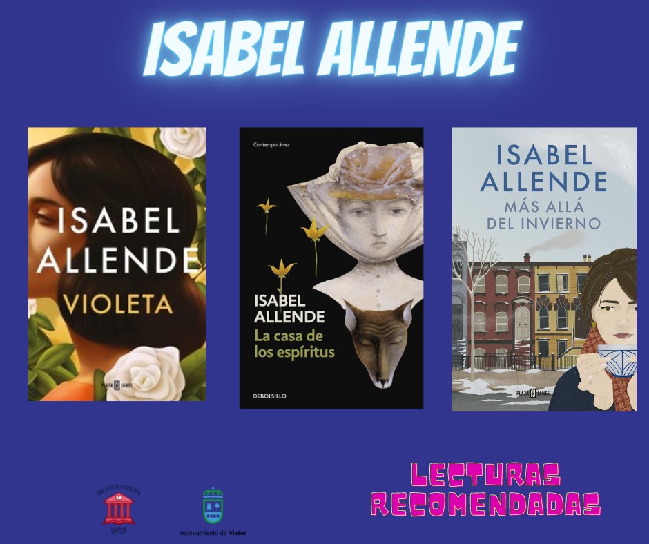 🥳🎂🎉Hoy celebramos el cumpleaños de la escritora chilena Isabel Allende. 

✍️✍️Creadora de inolvidables personajes femeninos y de obras muy populares.

🔄¿Has leído algún libro suyo?

 🔄¿Cuál es tu preferido?

#IsabelAllende
<a href="/ManuelJAlcalde/">Manuel Jesús</a>
@culturaviator
@viatoraldia
