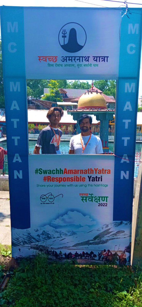 #Responsibleyatris !

#SwachhAmarnathJiYatra 
#Amarnathyatra2022 
#AmarnathYatra  
#SwachhTeerth
<a href="/nitishwarKumar/">Nitishwar Kumar IAS</a>
<a href="/Diprjk/">Information & PR, J&K</a>
 <a href="/OfficeOfLGJandK/">Office of LG J&K</a>
@MayorJammu
<a href="/SwachhBharatGov/">Swachh Bharat Urban</a> 
#SwachhSurvekshan2023