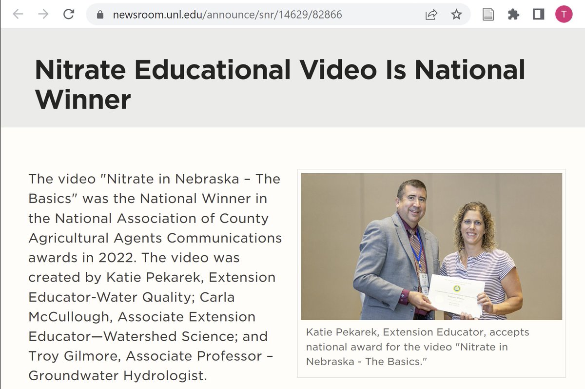 Troy E Gilmore (@gilmore_h2o) on Twitter photo Congratulations to <a href="/carlamccullou/">Carla McCullough</a> and <a href="/UNL_Water/">Katie Interseeding Cover Crops-UNL</a> for this national award! Visit nebraskawaves.org to see the Nitrate Basics video and other research stories and educational content! Congratulations to <a href="/carlamccullou/">Carla McCullough</a> and <a href="/UNL_Water/">Katie Interseeding Cover Crops-UNL</a> for this national award! Visit nebraskawaves.org to see the Nitrate Basics video and other research stories and educational content!