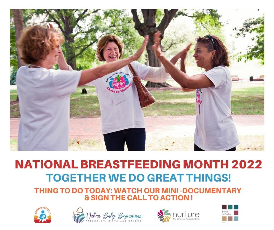 NurtureRVA's tweet photo. It's #nationalbreastfeedingmonth and we're here to support human milk feeding in #RVA! Watch our mini-doc and sign our Call to Action. https://t.co/RgmahVkUSC #togetherwedogreatthings #rvabreastfeeds @RVABreastfeeds https://t.co/wqde2cjPvL