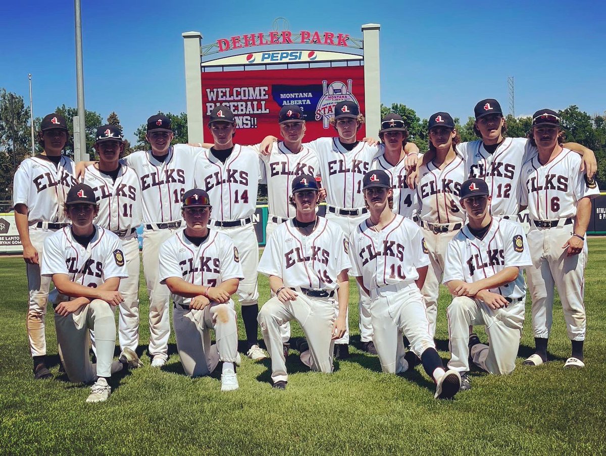 lalbaseball's tweet photo. The Elks went 0-2 and were eliminated from the State Tourney in Billings MT on Friday. We bid warm farewell from the program to: Zachary Lyon, Shaye McTavish, Teigen Parenteau, Jaxon Filipenko, Lucas Puszkar, Sebastian Sanchez-Dias, Aiden Wensmann, Sam Hilgersom, Craig Shilliday https://t.co/rR1s0cqOwg