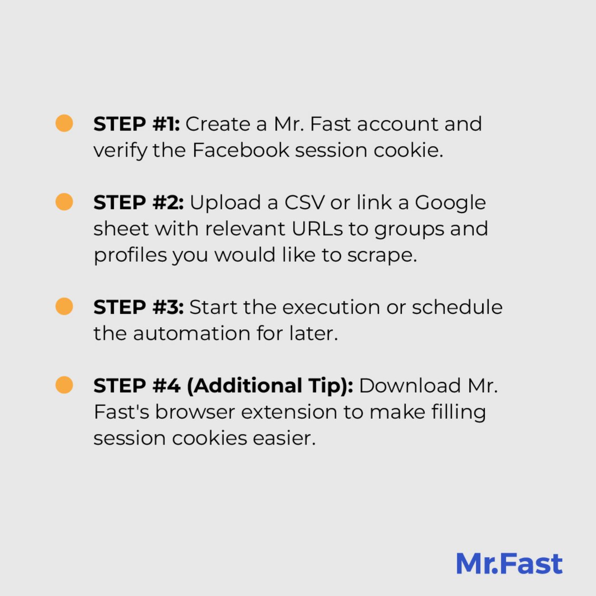 Automatr__io's tweet photo. It's time to show you how to do the actual extraction! 🚀 The only tool required for extracting posts from #Facebook group is Mr. Fast.

Make sure you follow each step carefully to get the desired results! ✅

Start your FREE trial NOW! => 🔗https://t.co/KAXuylysmg 

#socialmedia https://t.co/AvZyhChfoU