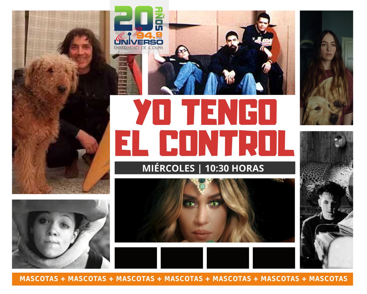 UNIVERSO949's tweet photo. Este miércoles en #YoTengoElControl, escucharemos una playlist basada en el amor por nuestros peludos. Escúchanos en punto de las 10:30 de la mañana por #Universo949 ➡ https://t.co/ODHGmtC3zm https://t.co/Sjpz8PAgo7