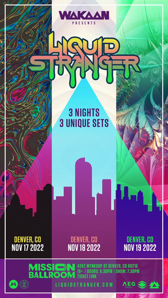 Electric_Hawk's tweet photo. HUGEEEE 3-night run from @LiquidStranger at @missionballroom in Denver this November... &amp; WE ARE GIVING AWAY 2 TICKETS TO EACH NIGHT BEFORE THEY GO ON SALE 🚨

ENTER:
1. RT this tweet
2. Follow @Electric_Hawk + @LiquidStranger 
3. tag 2 of ur spaghetti time friends in replies 🍝 https://t.co/rV3xl1Pc8J