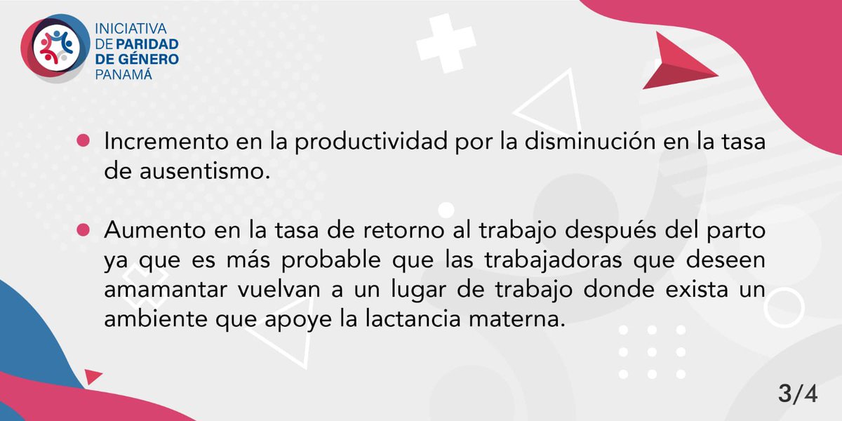 ipgpanama_'s tweet photo. En el marco de la celebración de la semana mundial de la lactancia materna🤱🏽 

Desde la @IpgPanama  instamos a las empresas e instituciones a crear políticas de cuidado, que garanticen mejores oportunidades para todos. 

Conozcamos los beneficios de crear este tipo de políticas. https://t.co/dc7JetqP1w