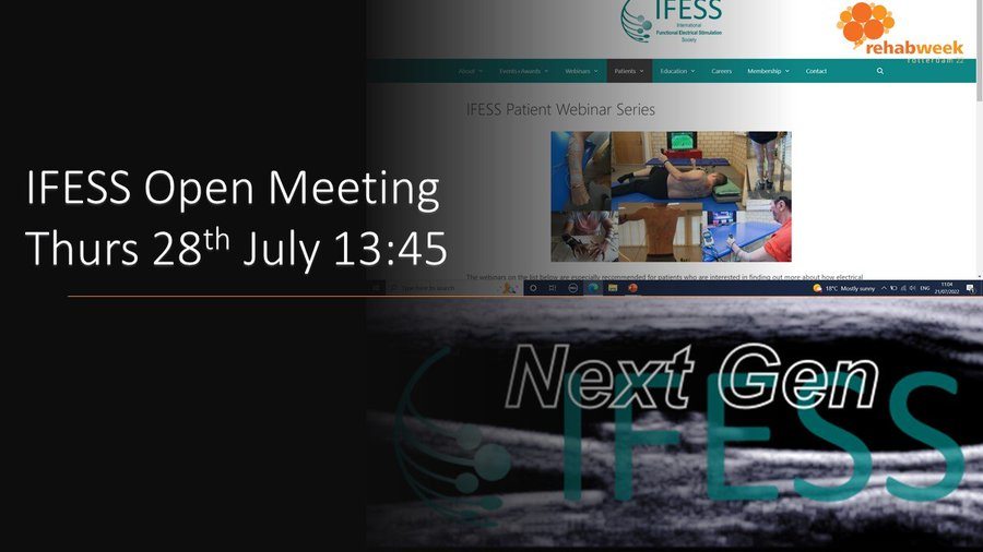 IFESS_org's tweet photo. Thanks all for attending and contributing to the IFESS Open Meeting #IFESS2022 apologies to those who had difficulty accessing remotely.
We are currently reviewing some excellent creative suggestions and will be feeding back our responses.
Watch this spaceππ
#RehabWeek2022 https://t.co/3TUoXwFQkd
