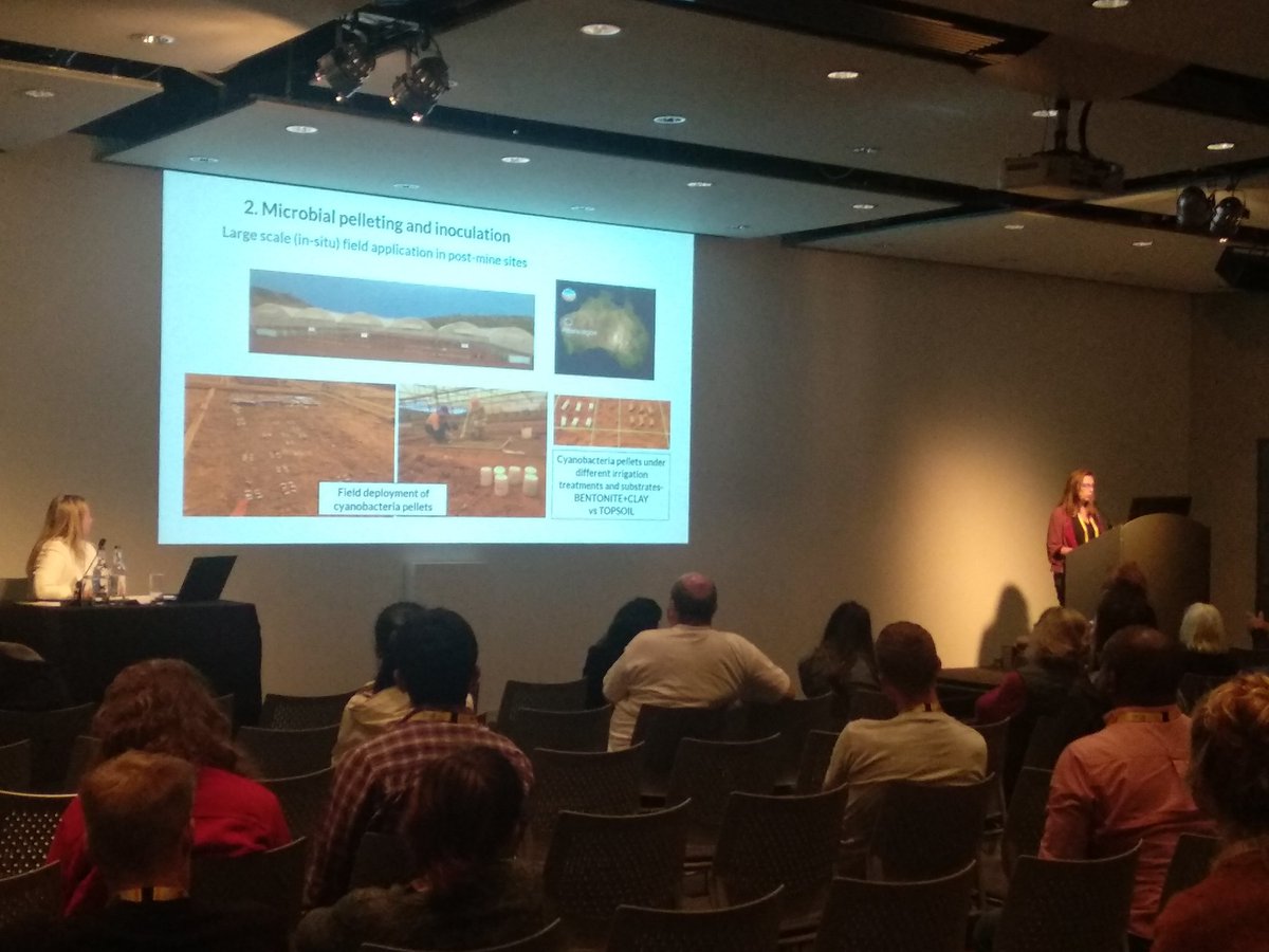 Xavier Portell (@xportellcanal) on Twitter photo Excellent talk of <a href="/MiriMunozRojas/">Miriam Muñoz Rojas</a> at #WCSS about restoration of soils. Can we use pelleted microorganisms to such aims? It seems so! Excellent talk of <a href="/MiriMunozRojas/">Miriam Muñoz Rojas</a> at #WCSS about restoration of soils. Can we use pelleted microorganisms to such aims? It seems so!