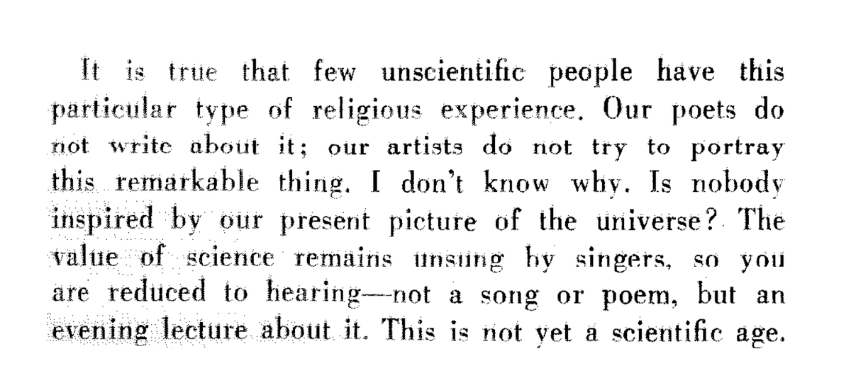 enclanglement's tweet photo. Every scientist (and non-scientist) should once read Richard Feynman's remarkably thoughtful essay "The value of science". The most captivating 3 pages I have read in a long time.
https://t.co/Tnx53ti8JU https://t.co/L7dbp4cnBm