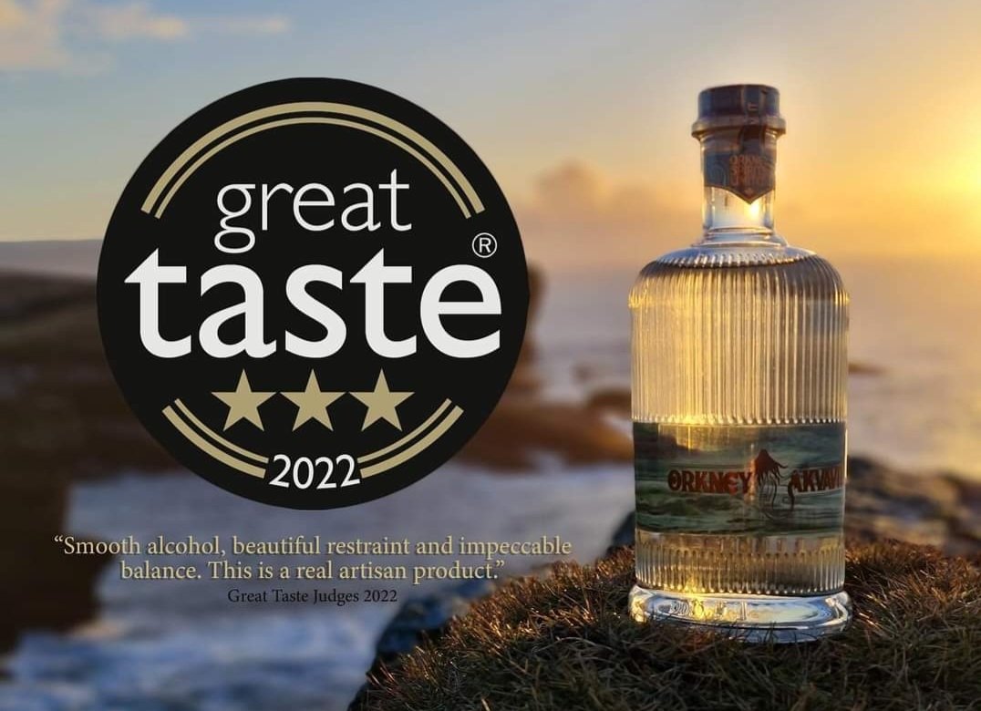 OrkneyGin's tweet photo. We are so pleased to announce that our Orkney Akvavit has won the highest star award in the Great Taste Awards for the second time!
Orkney Akvavit continues to wow judges following a fantastic win at the @worlddrinksawards - where it was voted the Worlds Best Aquavit
#Orkney #gin https://t.co/2GODe7gQJS