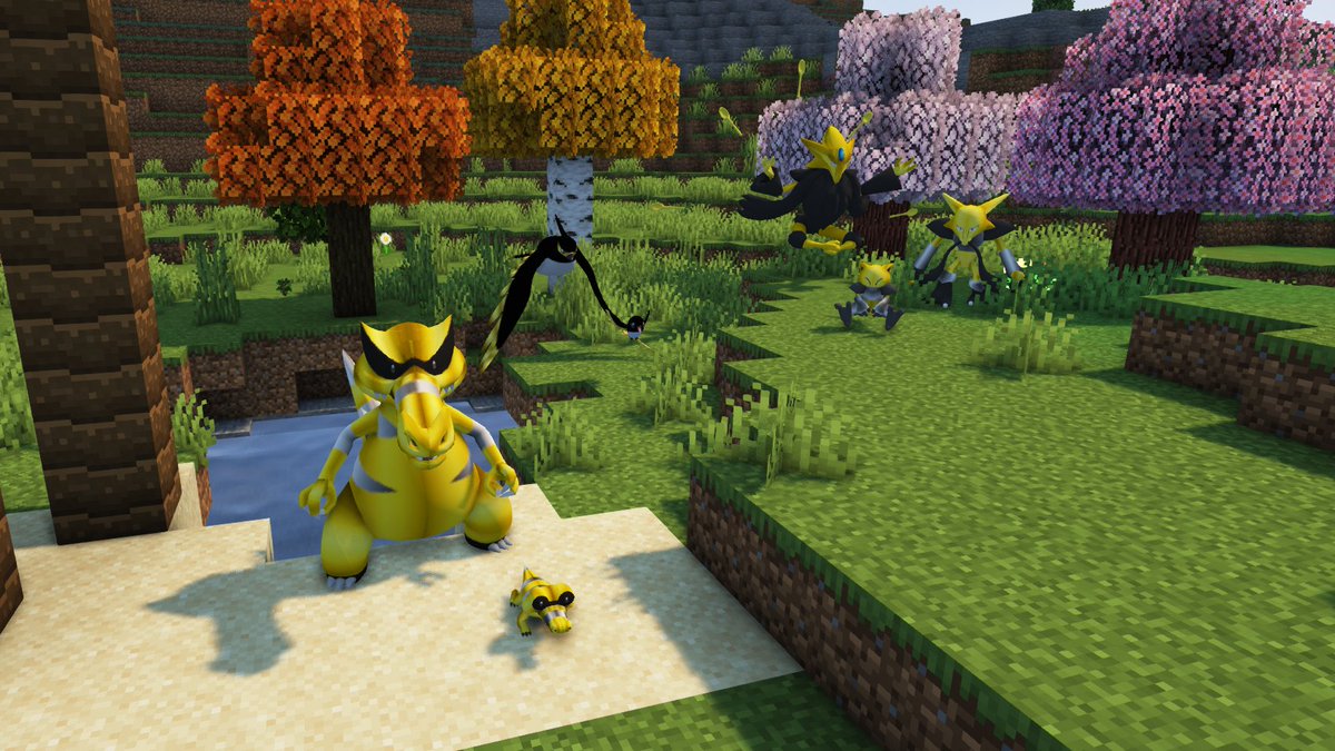 PlayMythicalMC's tweet image. Golden Chains event goes live tonight at 6pm EST! ✨

Boosted chaining shiny odds &amp;amp; rare Gilded spawns live until Friday 12am EST

Brand new Gilded spawns depending on what biome you chose! 

Fletchling line - Seasonal Forest
Sandile line - Oasis
Abra line - Cherry Blossom Forest