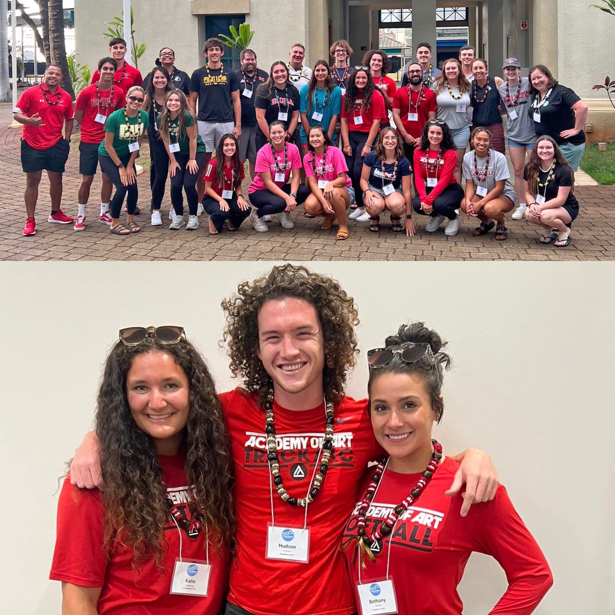 #FollowTheKnight to Honolulu, Hawaii where <a href="/ARTUSoftball/">ART U Softball</a>'s Katie Humphreys &amp; Bethany Mitchell, <a href="/ARTUTrackXC/">ART U TrackField/XC</a>'s Hudson Lockette, &amp; Assistant Athletics Director of Finance &amp; Operations Michael Morini represented #ARTU in <a href="/ThePacWest/">PacWest Conference</a> SAAC Leadership Retreat! #SAACPac22 #ArtSchool
