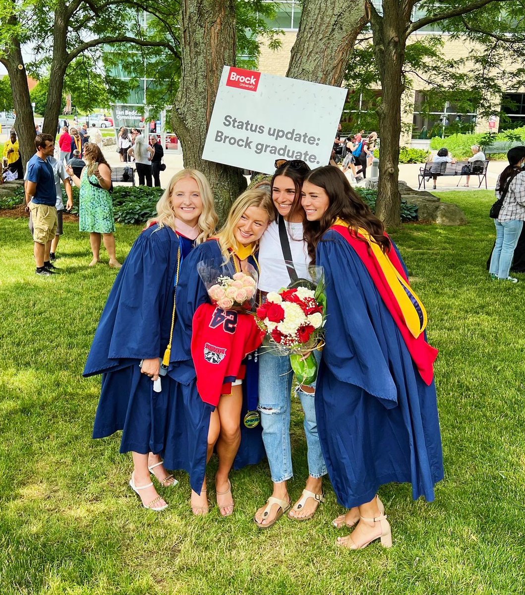 CONVOCATION SPOTLIGHT | On June 15th, <a href="/morganndezell/">Morgs</a> crossed the stage at <a href="/BrockUniversity/">Brock University</a>’s Spring Convocation for the Faculty of Applied Health Sciences! 🎓

Morgan graduated from Brock with Bachelor of Public Health (Honours). 

Congratulations Morgan! 🐾

#WeAreBadgers