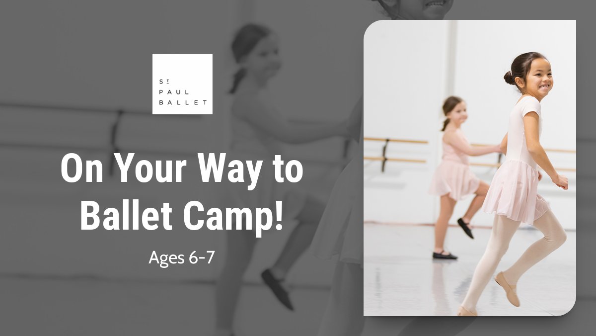 There is still room in On Your Way to Ballet Camp! This camp for dancers ages 6 to 7. It is held on Mondays and Wednesdays for 3 weeks. August 8th - 24th. 

For more information, please visit our website spballet.org/2022-summer-ch…!