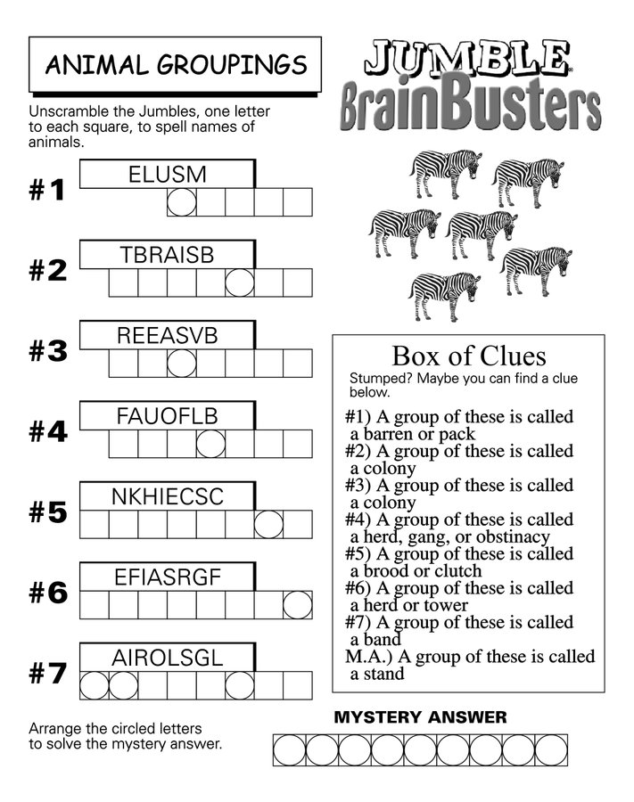 jumble answers help and solution to the daily jumble puzzle