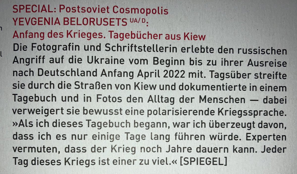 Erstmals beteiligt sich die Jugendarrestanstalt Berlin-Brandenburg am Internationalen Literaturfestival Berlin. Wir freuen uns auf die Autorin Yevgenia Belorusets. @ilb_festival