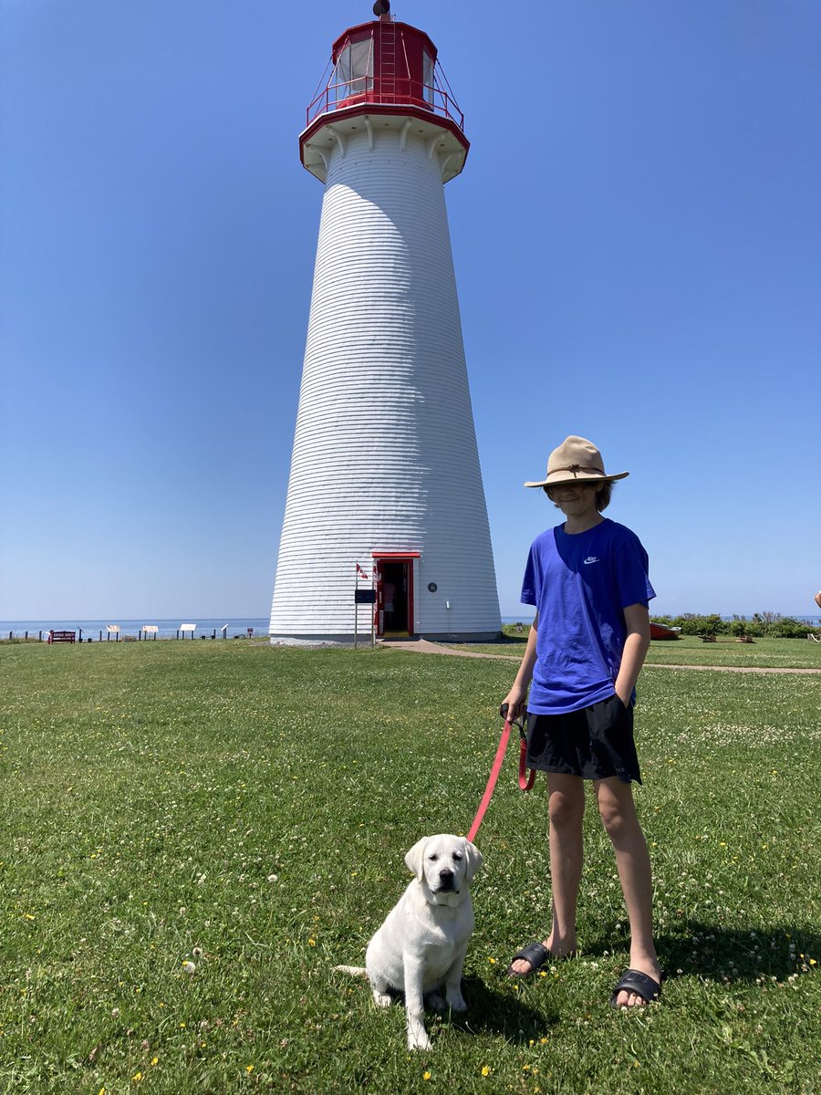 point_prim's tweet photo. To celebrate "The dog days of Summer" , check out these cuties : 11 week old Kevin from Ottawa and Charlie and Mabel from Alberta. 🐾🐶🐾
Friendly reminder that we are open 7 days a week from 10-6, last admissions are at 5:45. #pointprimlighthouse #lighthouse #lighthousesofpei https://t.co/lTYrOD6dWB