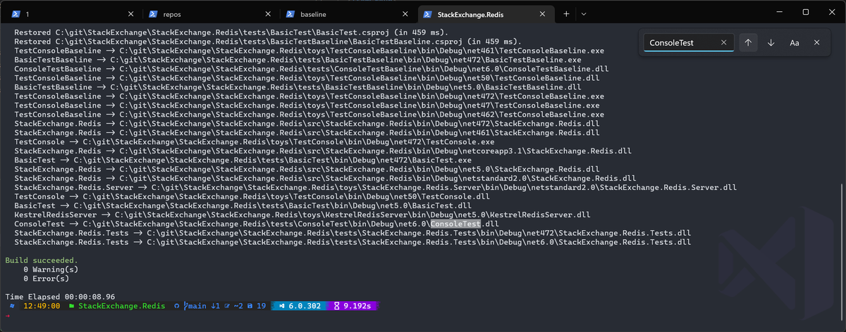 Nick_Craver's tweet photo. TIL Windows Terminal has a search in it via Ctrl+Shift+F: https://t.co/Vt8UmdTqGq
