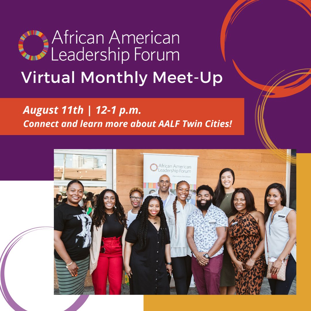 Interested in connecting with fellow community members while learning more about AALF Twin Cities?

Join us virtually on August 11th for our monthly meet-up series, designed for prospective and current AALF contributors. All are welcome, please RSVP here: bit.ly/3cMdKO9