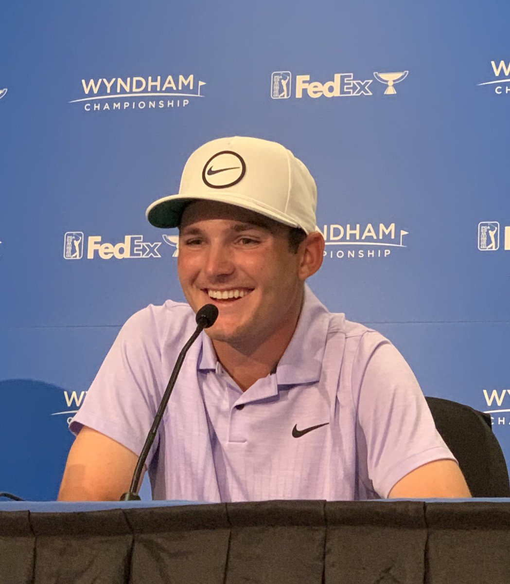 2017 AJGA Wyndham Invitational winner and four-time All-American at the University of Georgia Trent Phillips meets the media prior to his first professional PGA TOUR start.