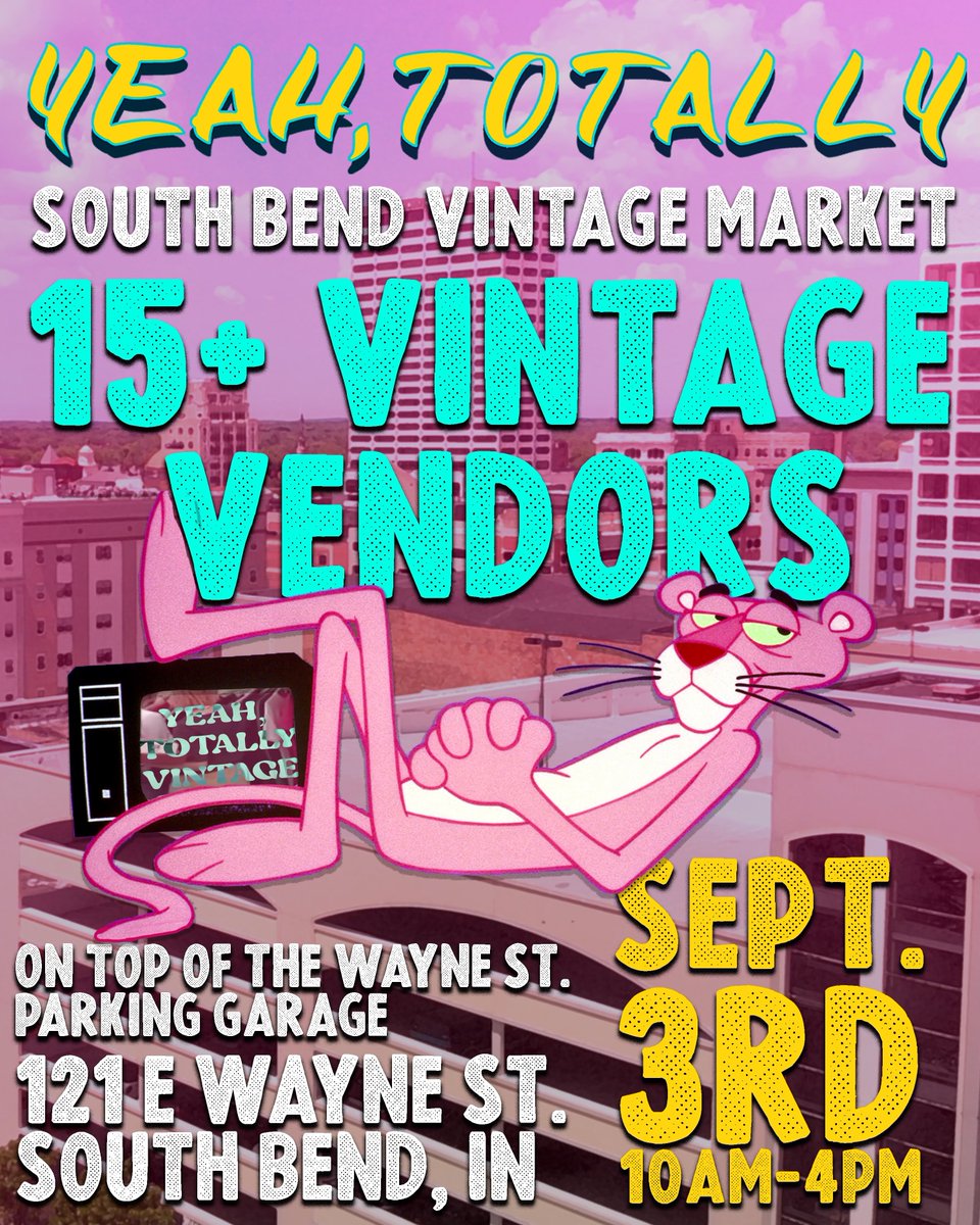 Come hang with us on the rooftop and shop 15+ vendors for all things vintage! Clothing, Funiture, VHS, Toys, and More!

eventbrite.com/e/yeah-totally…