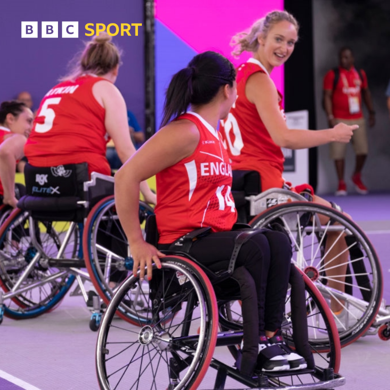 BBCSport's tweet photo. Double basketball bronze for England! 🥉🥉

Both the men's and women's 3x3 sides have added to the hosts' medal tally. 

#BBCCWG