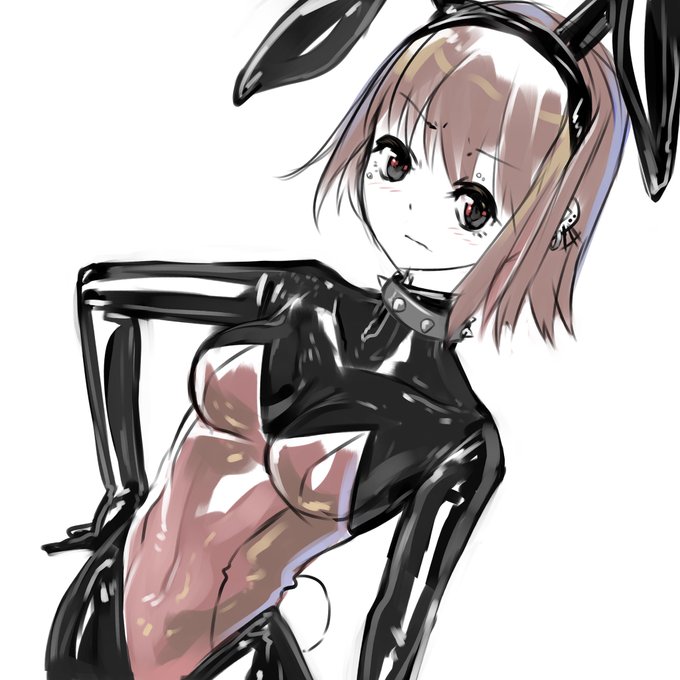 バニーの日なので軽くラバースーツ描きました(?) 