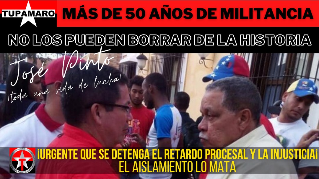 #MedidaSustitutivaParaPintoYa.se empeñan en destruir a Pinto (71)y a 34 días sin ingerir alimentos sigue luchando con su dignidad. Solidaridad con Pinto. <a href="/NicolasMaduro/">Nicolás Maduro</a> <a href="/TarekWiliamSaab/">Tarek William Saab</a> <a href="/TSJ_Venezuela/">TSJ Venezuela</a> <a href="/dcabellor/">Diosdado Cabello R</a> <a href="/ConCiliaFlores/">Cilia Flores</a> <a href="/Pontifex_es/">Papa León XIV</a> <a href="/LulaOficial/">Lula</a> <a href="/evoespueblo/">Evo Morales Ayma</a> <a href="/ONU_derechos/">ONU Derechos Humanos - América del Sur</a>