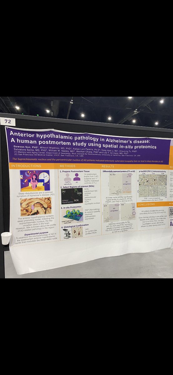 D-DAY! please visit my poster #72 #aaic2022 #nsspia is about anterior hypothalamic AD pathology in human tissue! My first poster from @GrinbergLab @grinberg_t @UCSFmac. I am excited to sharing ideas with you. Look forward to seeing you there.