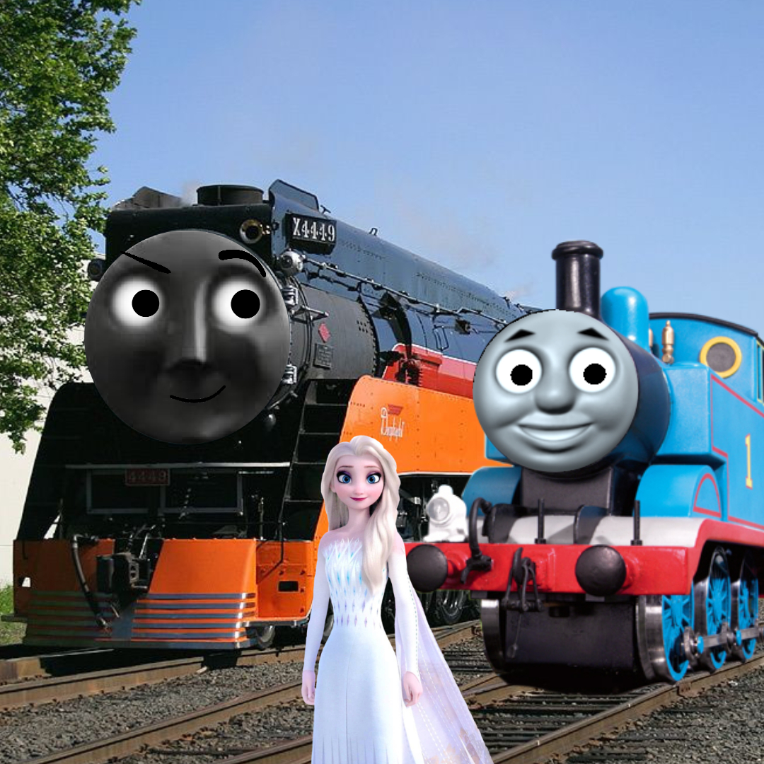 JohnPierson4449's tweet photo. My YouTube channel picture #Elsa #Frozen2 #ThomasAndFriends #SouthernPacific4449 https://t.co/mAPxklnEJB