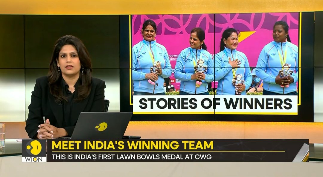 KaranSRathod_07's tweet photo. Indian women create history at CWG 2022 by winning 🥇 in Lawn Bowl 🇮🇳🇮🇳🇮🇳🇮🇳👌👌👏👏👍✌️

@palkisu @WIONews 

#LawnBowl #Jharkhand #wion #noida #CWG2022India #CWG  #india #southafrica #delhi #lovely #pinki #nayanmoni #rupa #CommonwealthGames #pvsindhu #palkisharma #MirabaiChanu https://t.co/11F14MnDIw