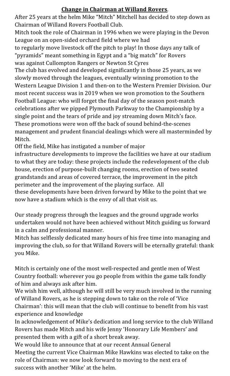 🚨🚨Club statement🚨🚨
#COYR
<a href="/swsportsnews/">South West Sports News</a> 
<a href="/SouthernLeague1/">The Pitching In Southern Football League</a>
<a href="/WMNSport/">WMN Sport</a>
<a href="/BasePyramid/">BaseofthePyramid</a>