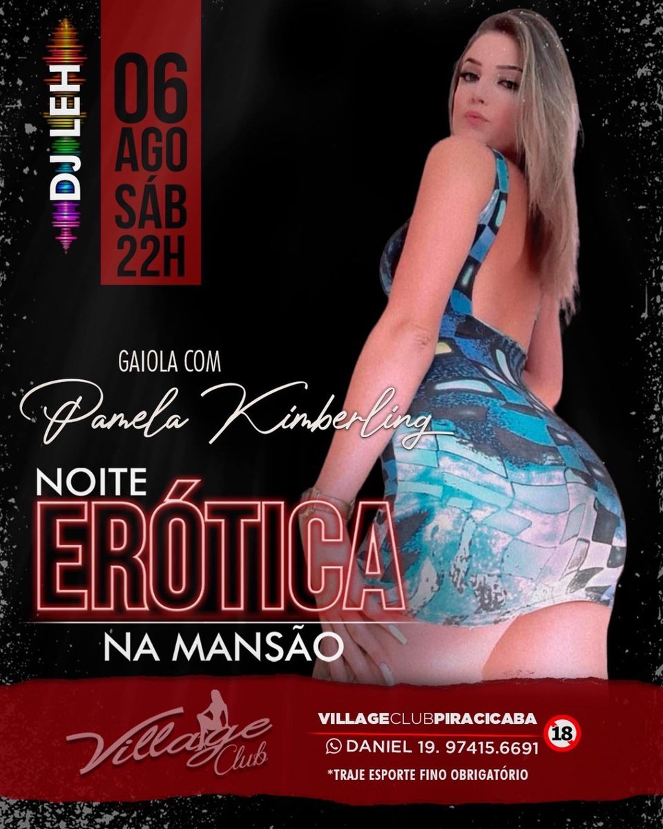 ClubPiracicaba's tweet photo. 📱Coloque já seu nome na lista pelo whatsapp.
https://t.co/vbD57tyeVJ
.
.
.
#villageclubpiracicaba #ondeoprazeracontece #noiteeroticanamansao #baladaliberal #swing #trocadecasais #single #prazer #desejo #diversao #baladasp #piracicaba #sabado #vemprovillageclub #fetiches https://t.co/JOf8jCm6Qz