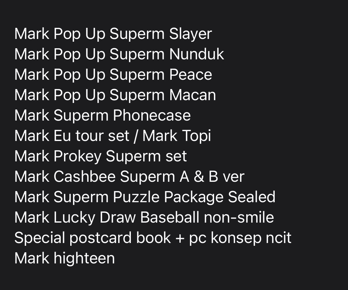 realityxfiction's tweet photo. wts want to sell take all only

(💰) 10.165.000
(📍) Tgr, INA

t. Mark pop up superm slayer peace nunduk macan prokey cashbee phonecase ld universe non smiling eu tour topi puzzle package https://t.co/4rOFgut5Lv