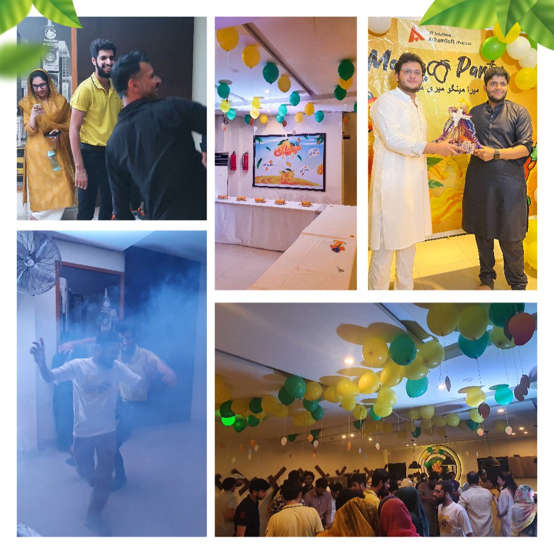 ArhamSoft's tweet photo. #Mangoes are in full season and we can't get enough of them. And that means it's time for our annual mango party at the office! 🎉 Arhamsoft arranged and celebrated.
#mangoparty #happymangoday #mango #fruit #happyday #mangocelebration #mangoactivities #games #arhamsoft https://t.co/RENcgwS45M