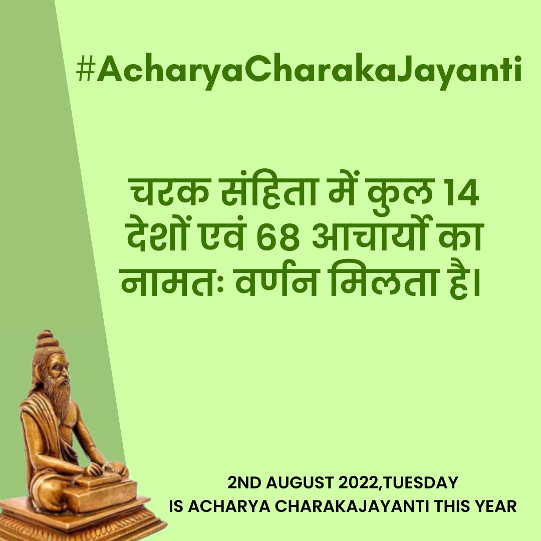 6NimishaNarayan's tweet photo. #AcharyaCharakaJayanti 
#NIAJaipur https://t.co/GPSh95aBXD
