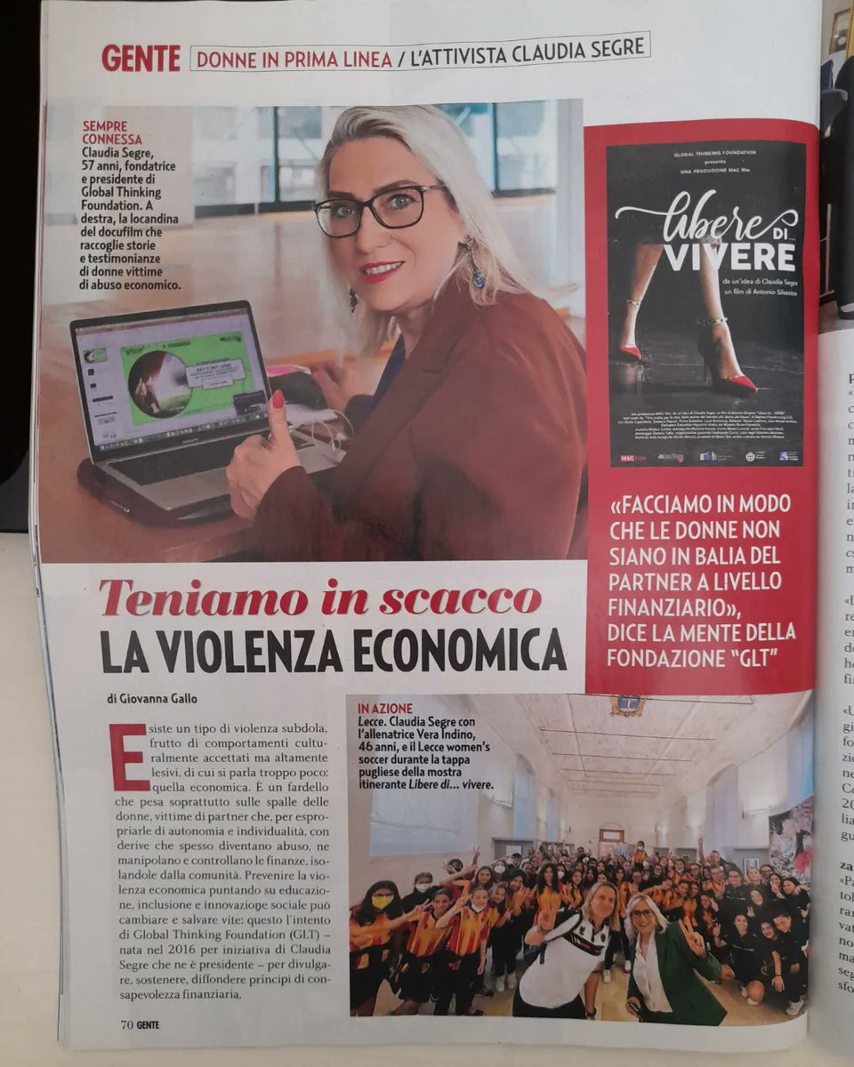 LecceWomen's tweet photo. GENTE di questa settimana
#leccewomen💛❤⚽️
#globathinkingfoundation
#donne
#liberedivivere https://t.co/YXMlIQw9e4