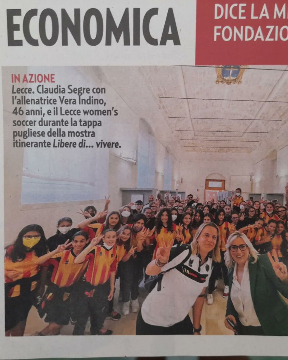 LecceWomen's tweet photo. GENTE di questa settimana
#leccewomen💛❤⚽️
#globathinkingfoundation
#donne
#liberedivivere https://t.co/YXMlIQw9e4