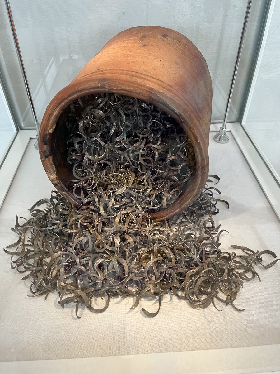 Barb_Drummond's tweet photo. #ClippedCoins #DerbyMuseum always thought it was small amounts shave off. This was a #CapitalOffence https://t.co/TQKuvjVs94