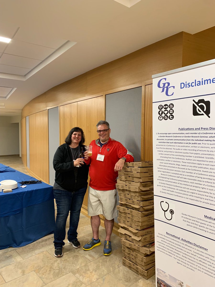 Lots of pizza for a Monday night! The EDAI GRC is off to a great start. ⁦@ClaudiaTurro2⁩ ⁦<a href="/FNCastellano/">Phil Castellano</a>⁩ are happy to serve as your meeting chairs! Thanks to ⁦<a href="/DocAJMM/">Alex Miller</a>⁩ for the photo!