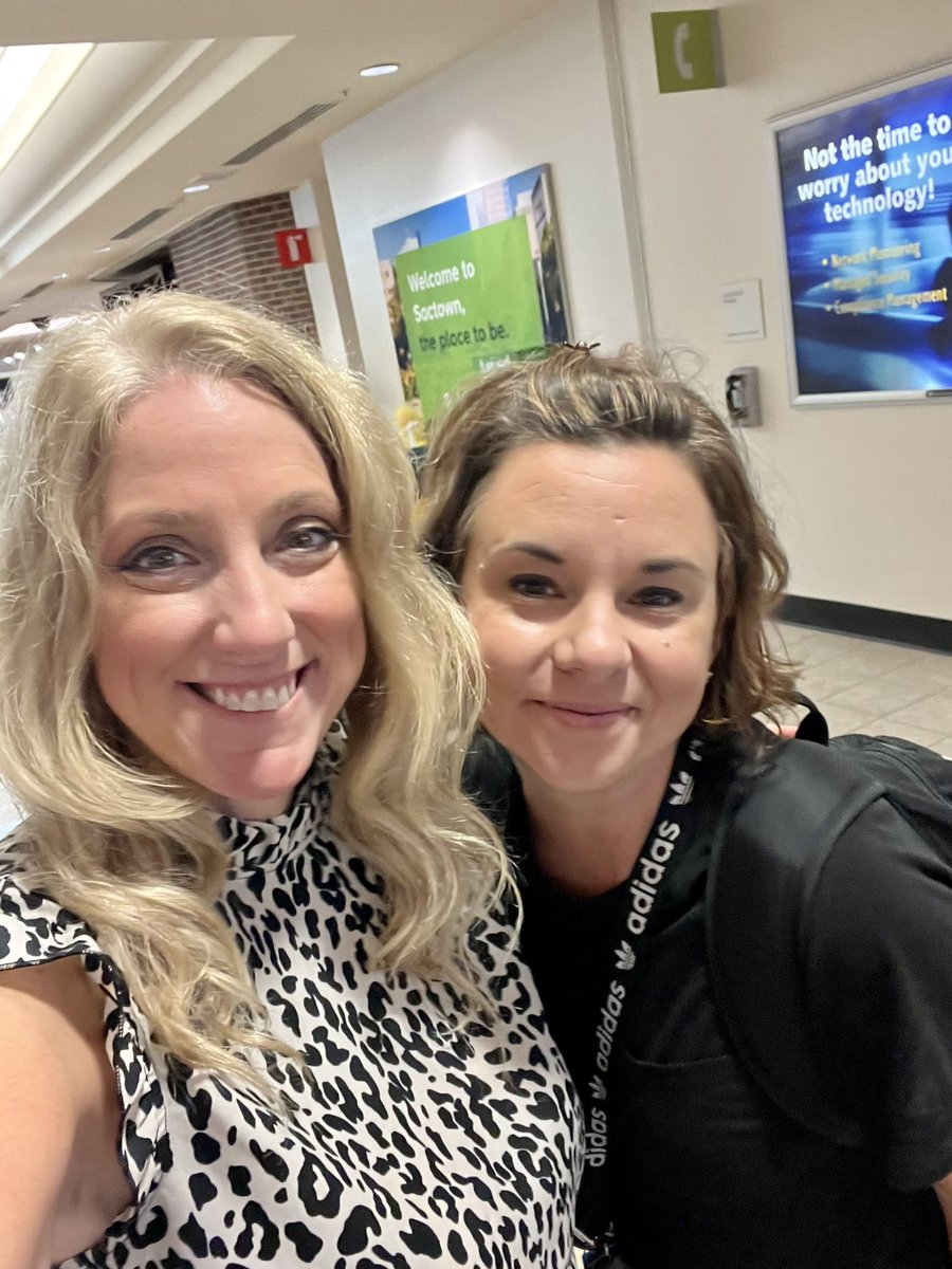 BethHouf's tweet photo. So great to catch up @jleanne96 working with the great staff at Mitchell Middle School! #earlymorningflights #atplc #leadlap https://t.co/h9jQAKENOj