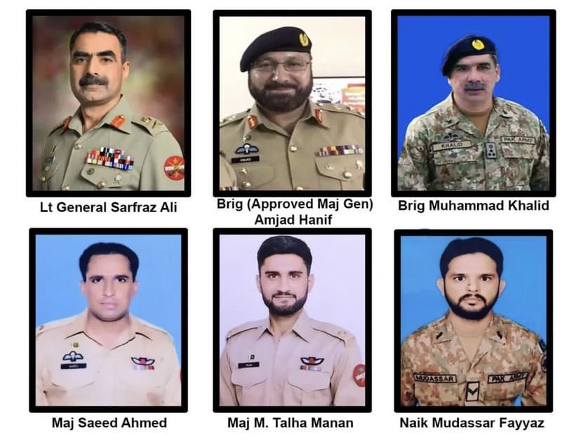 #HelicopterCrash 
فدا کر چکے ہم جان تن ساتھیوں!!! 
اب تمہارے حوالے چمن ساتھیو!!! 
 
May Allah mercy their souls and give patience to their loved ones

انا للہ وانا الیہ رجعون
#PakistanArmy #HelicopterCrash