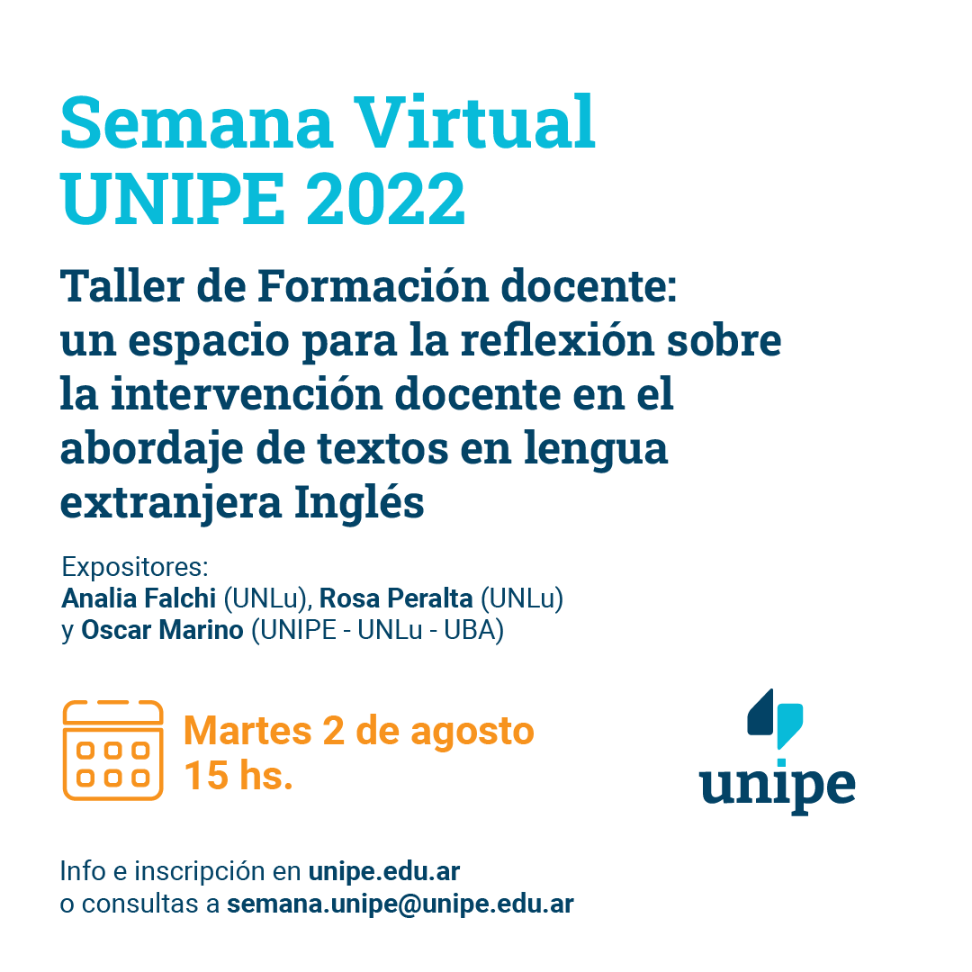 unipe_ar's tweet photo. Continúa el segundo día de la #SemanaVirtual UNIPE 2022. Edición invierno ‼️❄️

🗓 Del 1 al 5 de agosto

🗓 Te acercamos todas las actividades de hoy a las 15:00 hs. 👇

☑️ #FormaciónDocente
☑️ #Matemática
☑️ #ESI
☑️ #Alfabetización
☑️ #Derecho a la #Educación 
☑️ #inglés https://t.co/C3Dl2vsL1b