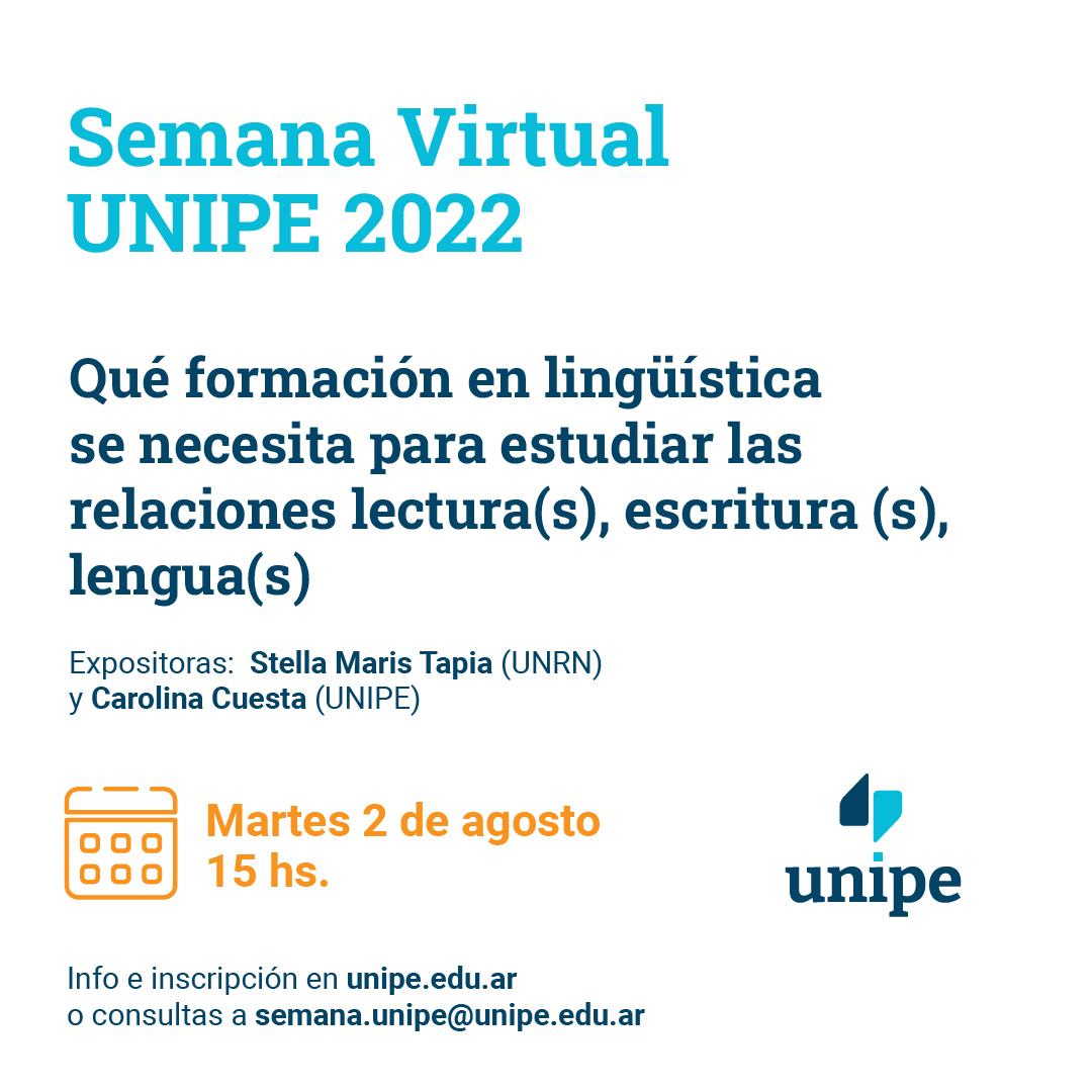 unipe_ar's tweet photo. Continúa el segundo día de la #SemanaVirtual UNIPE 2022. Edición invierno ‼️❄️

🗓 Del 1 al 5 de agosto

🗓 Te acercamos todas las actividades de hoy a las 15:00 hs. 👇

☑️ #FormaciónDocente
☑️ #Matemática
☑️ #ESI
☑️ #Alfabetización
☑️ #Derecho a la #Educación 
☑️ #inglés https://t.co/C3Dl2vsL1b