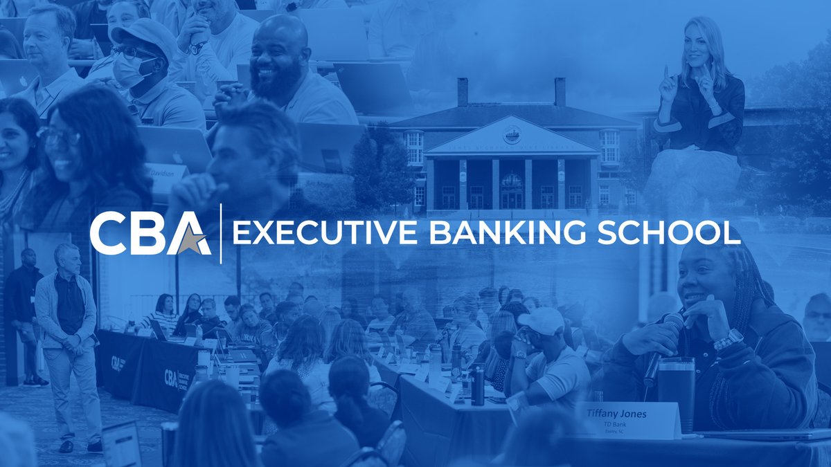 ConsumerBankers's tweet photo. Our Executive Banking School Graduation is fast approaching! Join our live stream starting at 10am ET/9am CT to catch our 77 graduates this year! 🎉🎓 #BackToBankingSchool https://t.co/0OXzmrnelb https://t.co/QUxbJVWY90