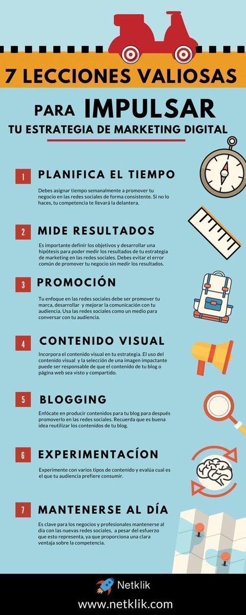netlearning20's tweet photo. 7 lecciones valiosas para impulsar tu estrategia de #marketing digital: https://t.co/cXvViYcm2l #infografía #marketingdigital https://t.co/D9oSC25jYu