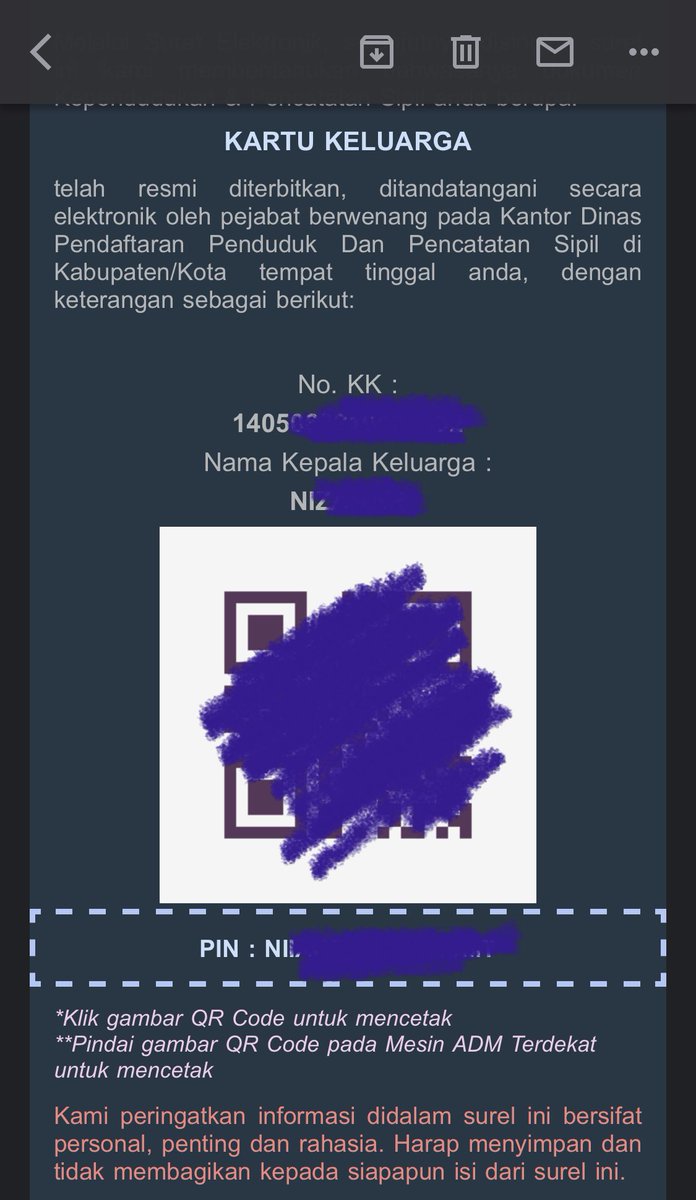 ma_tilla's tweet photo. Mesti info kemana ya kalo ada email berisi pemberitahuan dokumen kependudukan yang nyasar (bukan punya saya). Bukan apa-apa, masalahnya sblm ini (sampai skrg) ada sertifikat vaksin orang lain di akun Pedulilindungi saya @DukcapilKDN https://t.co/fooI1SCtsD