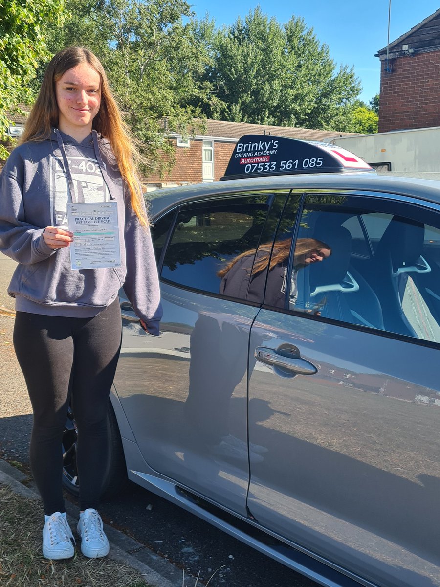 BrinkysDriving1's tweet photo. Another great #passfirsttime
Congratulations go to Lauren Jones of #nuneaton. She passed her driving test with only 1 friving fault recorded.
Brinky's Driving Academy π
https://t.co/DG7ZL4Dv6d
Tel; 07533 561 085
#drivinglessonsnuneaton
#drivinglessonsbedworth https://t.co/djKx0O8Esq