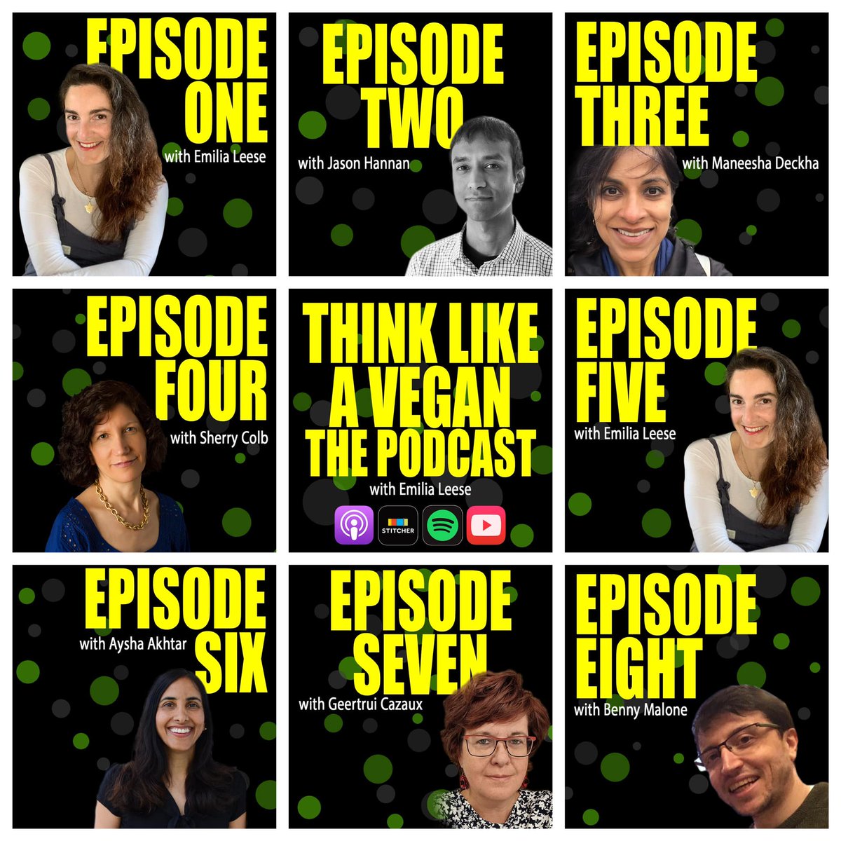 emisgoodeating's tweet photo. @ThinkLikeAVegan: the #podcast. Season One. Have you listened yet? I was fortunate to have remarkable guests discussing thought provoking topics in which they're experts. It's close to hitting 1,000 downloads and available on all podcast platforms #vegan #thinklikeavegan https://t.co/aXrdWFo5QW
