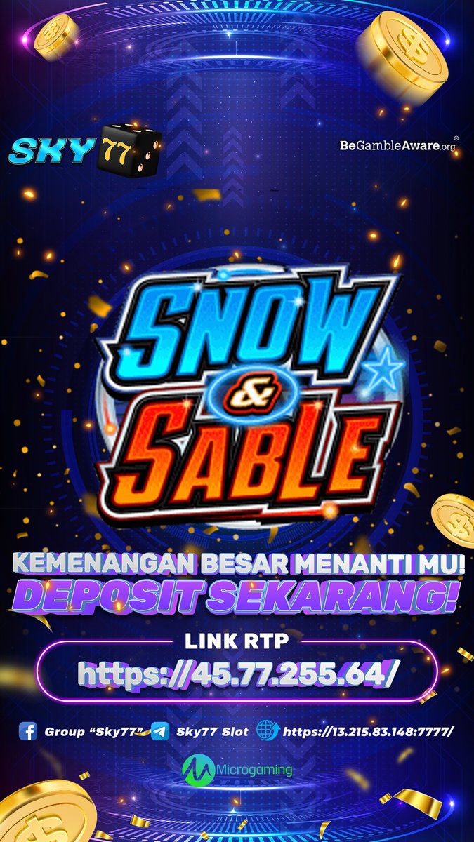 Sky77Official's tweet photo. ' SNOW &amp; SABLE '

Game Dengan RTP Tertinggi Malam Ini Boss! 
Yuk Daftar Sekarang dan Rasakan Langsung Sensational Nyaa!!

Segera Mainkan hanya di SKY77
Link ➝ https://t.co/guA0xJoBrY &amp; https://t.co/p6hQdpZvWj

#sky77 #slotonline #slotonlineterpercaya #situsterpercaya https://t.co/B8lY6xsN5U