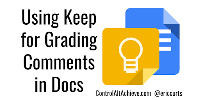ericcurts's tweet photo. Using Google Keep for Grading Comment Banks in Docs https://t.co/c0FrvLwo2K
#ControlAltAchieve https://t.co/3ILdBKBOj2